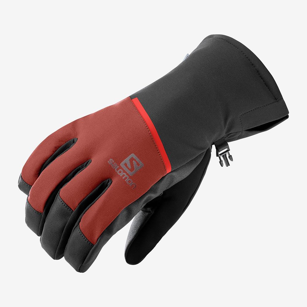 Salomon Singapore Mens Gloves - PROPELLER ONE M Red | 92306-DXZP